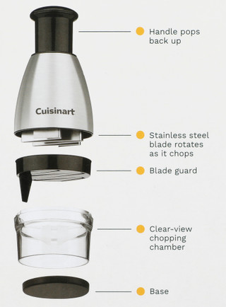 Thumbnail 2: CUISINART Stainless Steel Push Chopper 