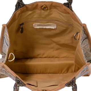 Thumbnail 4: AMERICA AND BEYOND Golden Layers Tote 
