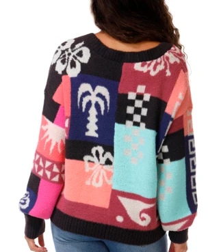 Thumbnail 3: Rip Curl Juniors Keepsakes Jacquard Cardigan 