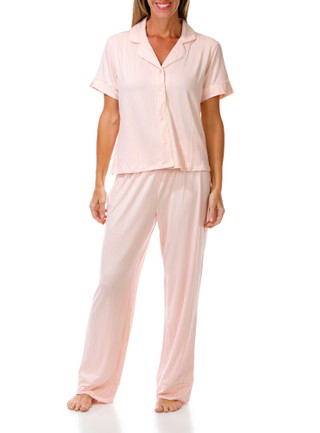 Thumbnail 1: Laura Ashley Women's 2 Pc Pajama Pants Set 