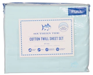 Thumbnail 1: Southern Tide 4-Piece Cotton Twill Full Sheet Set 