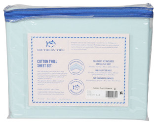 Thumbnail 2: Southern Tide 4-Piece Cotton Twill Full Sheet Set 