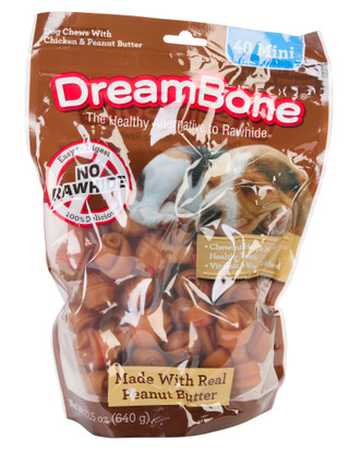 Thumbnail 1: DREAM BONE Peanut Butter Bone Chews 40 Count 