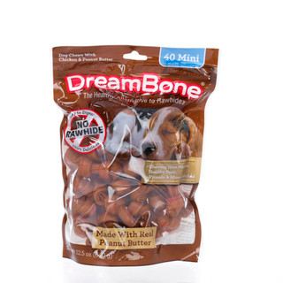 Thumbnail 1: DREAM BONE 40 Ct Dog Chews with Chicken & Peanut Butter 