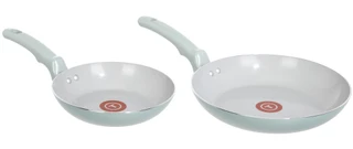Thumbnail 1: T-fal Essentials Ceramic 8 & 10.5 Frypan Set Eucalyptus 