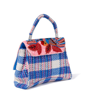 Thumbnail 2: AMERICA AND BEYOND Parrot Palette Foliage Top Handle Bag 