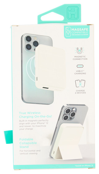 Thumbnail 3: Ihome 5,000mAh Magnetic Wireless Power Bank with Stand 