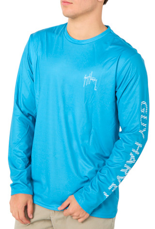 Thumbnail 2: Guy Harvey Men's Long Sleeve Performance UPF 40 Shirt 