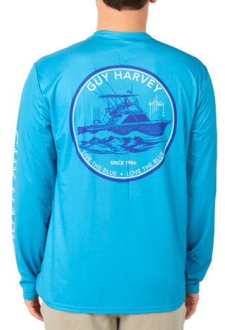 Thumbnail 1: Guy Harvey Men's Long Sleeve Performance UPF 40 Shirt 
