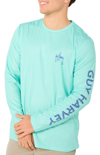 Thumbnail 2: Guy Harvey Men's Long Sleeve Performance UPF 40 Shirt 