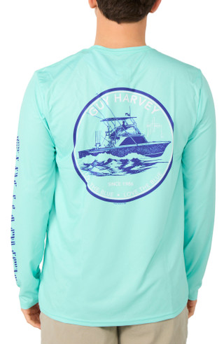 Thumbnail 1: Guy Harvey Men's Long Sleeve Performance UPF 40 Shirt 