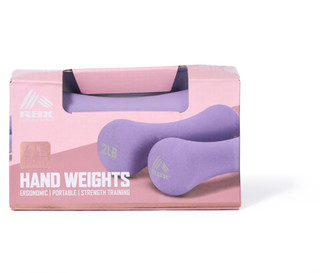 Thumbnail 1: RBX Iced Lilac 4LB Neoprene Bone Hand Weights 