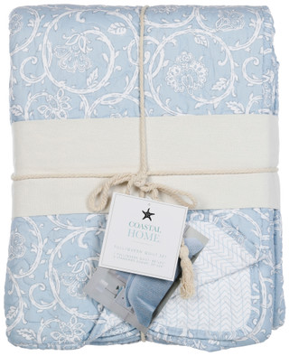Thumbnail 5: Coastal Living Anita Blue Quilt 