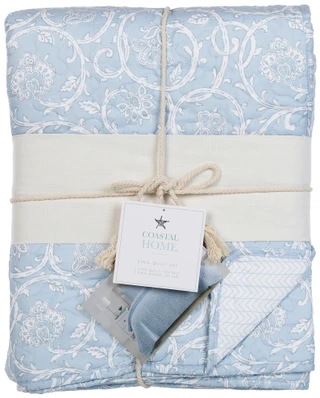 Thumbnail 8: Coastal Living Anita Blue Quilt 
