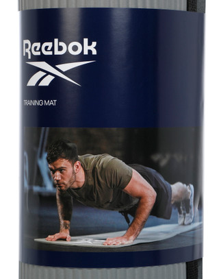 Thumbnail 2: Reebok Gray 10mm Solid Fitness Mat 