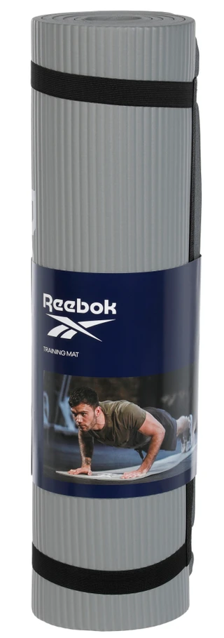 Thumbnail 1: Reebok Gray 10mm Solid Fitness Mat 
