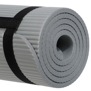 Thumbnail 3: Reebok Gray 10mm Solid Fitness Mat 