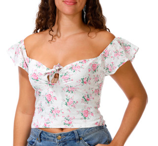 Thumbnail 1: LUSH Juniors Tie Front Top 