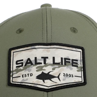 Thumbnail 3: Salt Life Ambush Badge 6-Panel Performance Hat 