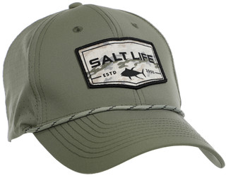 Thumbnail 1: Salt Life Ambush Badge 6-Panel Performance Hat 