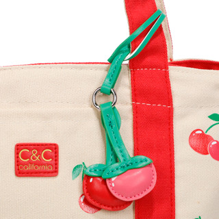 Thumbnail 2: C&C California Cherry Canvas Tote with Charm 