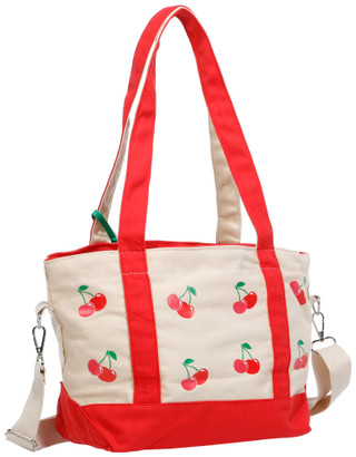 Thumbnail 3: C&C California Cherry Canvas Tote with Charm 