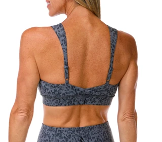 Thumbnail 3: Skechers Women's Active Go Walk Zip Front Print Sports Bra 
