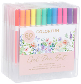 Thumbnail 1: Deejay Home Designs Stay Colorful 60-Pack Gel Pens 