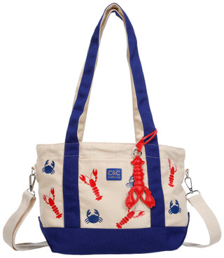 Thumbnail 1: C&C California Lobster & Crab Canvas Tote 