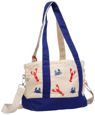 Thumbnail 2: C&C California Lobster & Crab Canvas Tote 