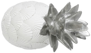 Thumbnail 2: TURTLE KING CORP 14In White Resin Shell Pineapple 