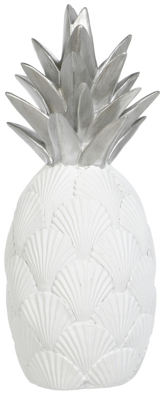 Thumbnail 1: TURTLE KING CORP 14In White Resin Shell Pineapple 