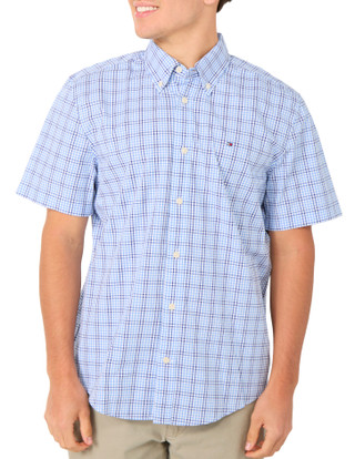 Thumbnail 1: Tommy Hilfiger Men's Short Sleeve Button-Down Shirt 