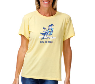 Thumbnail 1: Life is Good Women's Short Sleeve Print Graphic Tee 