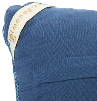 Thumbnail 2: MG MONOGRAM Hand Woven Cotton Accent Pillow 22x22 