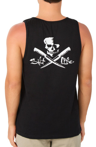 Thumbnail 1: Salt Life Men's Sleeveless Skull & Fillet Tank 