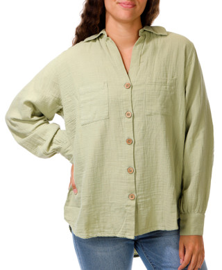 Thumbnail 1: BILLABONG Juniors Long Sleeve Button Down Top 