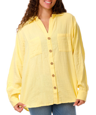 Thumbnail 1: BILLABONG Juniors Long Sleeve Button Down Top 