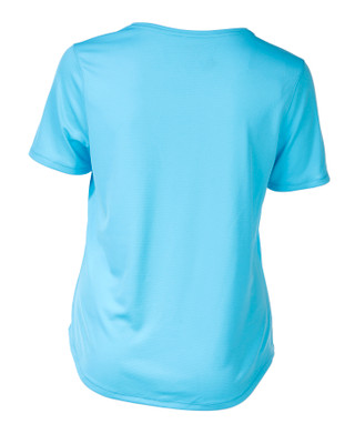Thumbnail 2: REEL LEGENDS Plus Outdoor Short Sleeve Freeline V-Neck Top 
