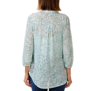 Thumbnail 2: Coral Bay Women's 3/4 Sleeve Quarter Front Zip Top 