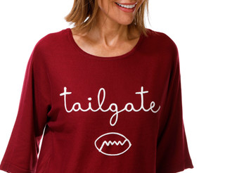 Thumbnail 2: ADRIENNE VITTADINI Petite 3/4 Sleeve Sweater Top 