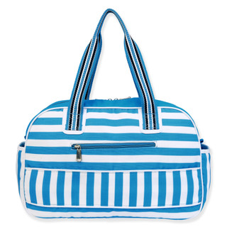 Thumbnail 2: Sun N' Sand Blue Two-Way Stripe Duffle Bag 