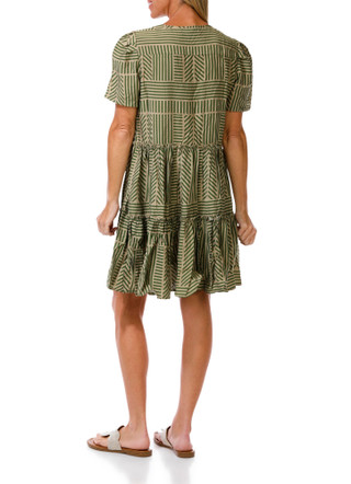 Thumbnail 2: HARPER 241 Women's Short Sleeve Print Dress 