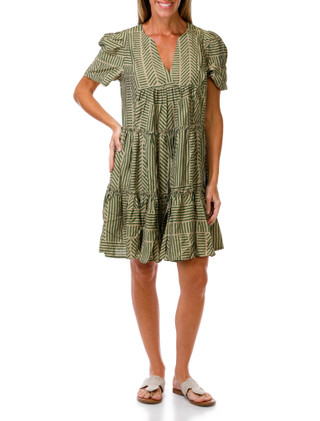 Thumbnail 1: HARPER 241 Women's Short Sleeve Print Dress 