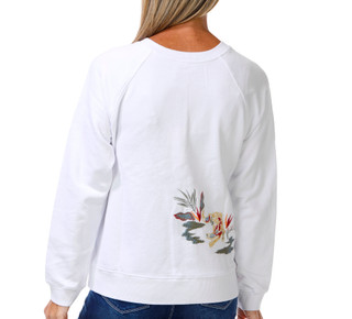 Thumbnail 2: JOHNNY WAS Women's Long Sleeve Florida Print Sweatshirt 