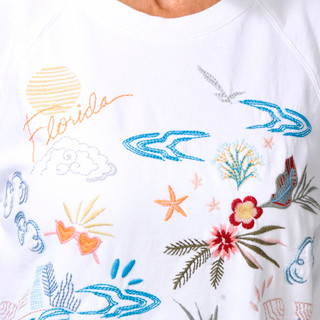 Thumbnail 3: JOHNNY WAS Women's Long Sleeve Florida Print Sweatshirt 