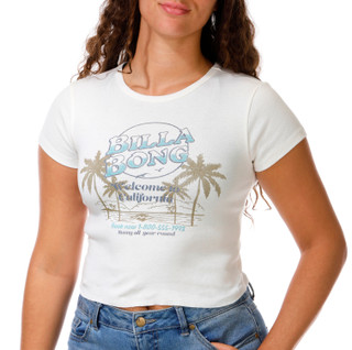 Thumbnail 3: BILLABONG Juniors Graphic Crop Tee 