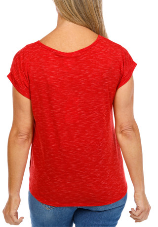 Thumbnail 3: Tru Self Women's Tie Front Top 