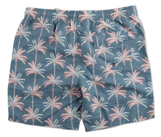 Thumbnail 2: Distortion Men's Palm Tree Swim Shorts 