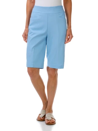 Thumbnail 1: Coral Bay Women's Solid Bermuda Shorts 